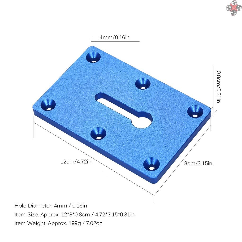 Carpenter Working Table Fixing Clamp Aluminum Alloy Clamp Plate Mounting Plate Blue
