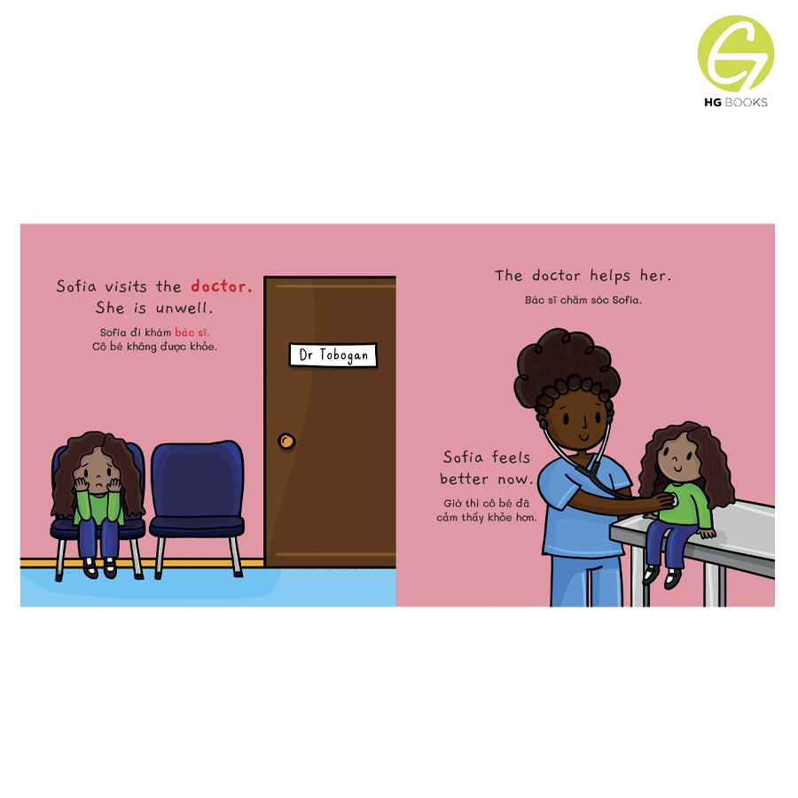 Sách - Bộ 6 cuốn Ehon song ngữ Việt - Anh: My World - Thế Giới Quanh Em - Tặng file nghe giúp bé làm quen với Tiếng Anh