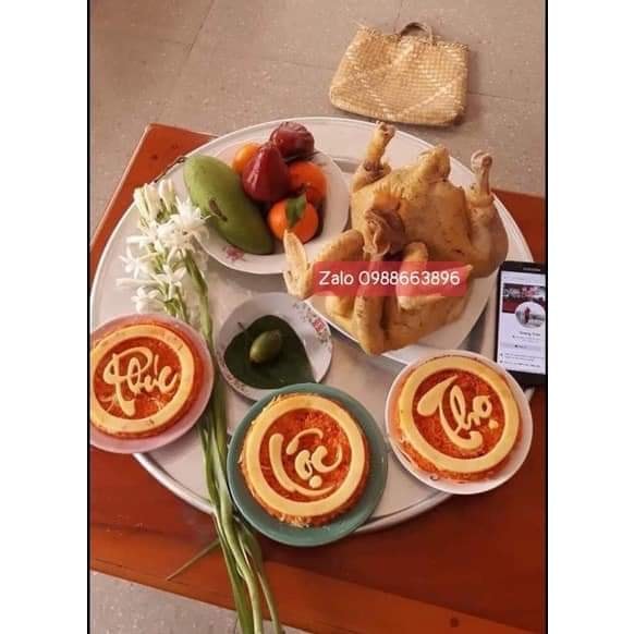 Bộ Khuôn Làm Xôi Phúc Lộc Thọ 5 Chi Tiết Bằng Chất Liệu Nhựa Chịu Nhiệt, Khuôn Làm Bánh Phúc Lộc Thọ