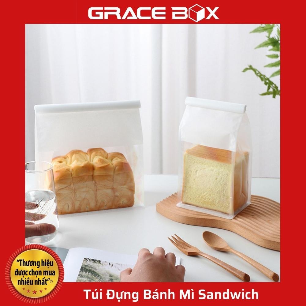 Xấp 10 Túi Đựng Bánh Mì Sandwich, Bánh Ngọt Loại Trơn - Hàng Nhập Khẩu