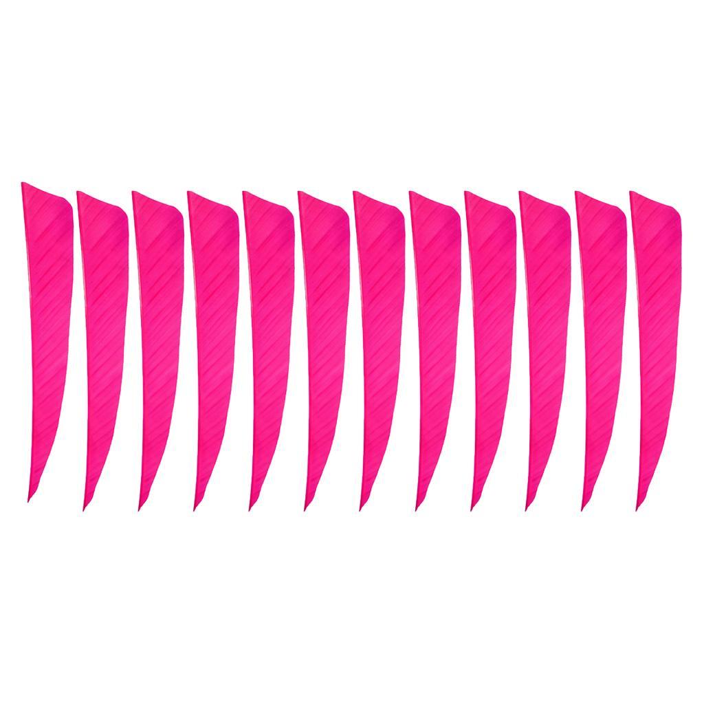 2-6pack 12 Pieces 4 Inch Archery Arrow Feathers Fletchings Vanes Rose Red