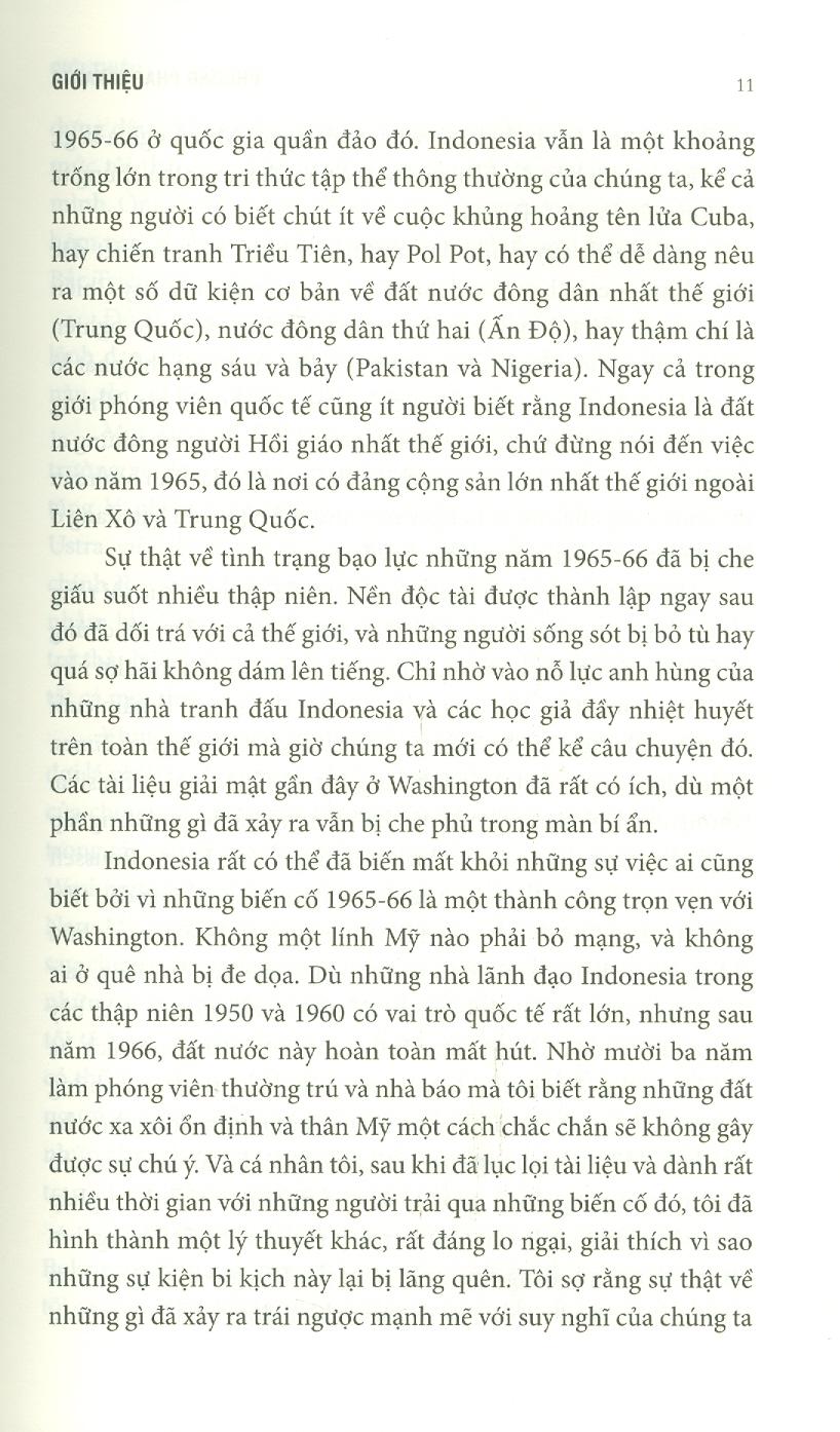 Phương Pháp JAKARTA - Lịch Sử Các Hoạt Động Bí Mật Của CIA Thời Chiến Tranh Lạnh Ở Đông Nam Á Và Mỹ Latin