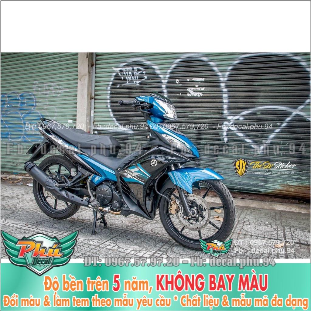 Tem Rời Exciter 135 Lc xanh đen , (K)