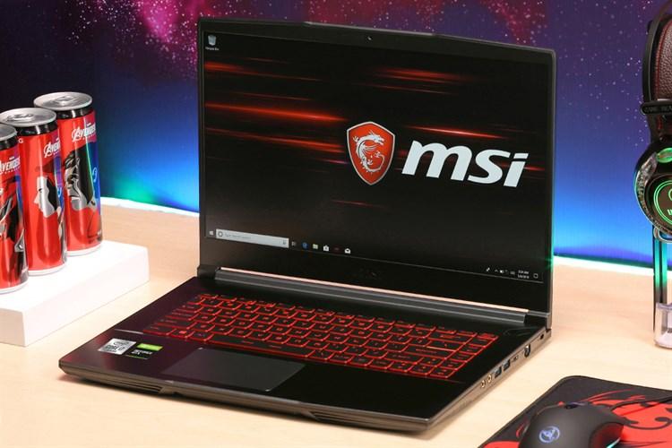 Laptop MSI GF63 Thin 10SC i7 10750H/8GB/512GB/4GB GTX1650 Max-Q/15.6&quot;F/144Hz/Balo/Chuột/Win10/(480VN)/Đen - Hàng chính hãng