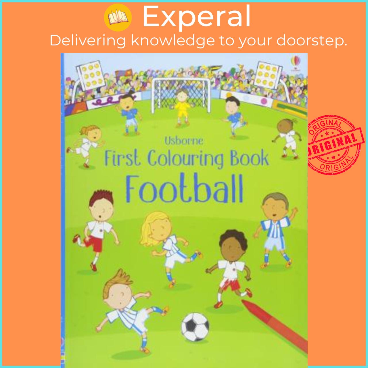 Sách - First Colouring Book Football by Sam Taplin