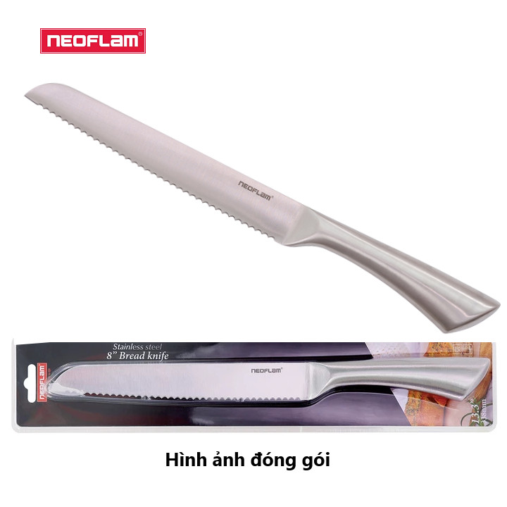 [HÀNG CHÍNH HÃNG] Bộ dao 8 món Neoflam, Dao làm bằng inox 430 không gỉ, Lưỡi thép cacbon 3CR14 chống mài mòn, độ sắc cao