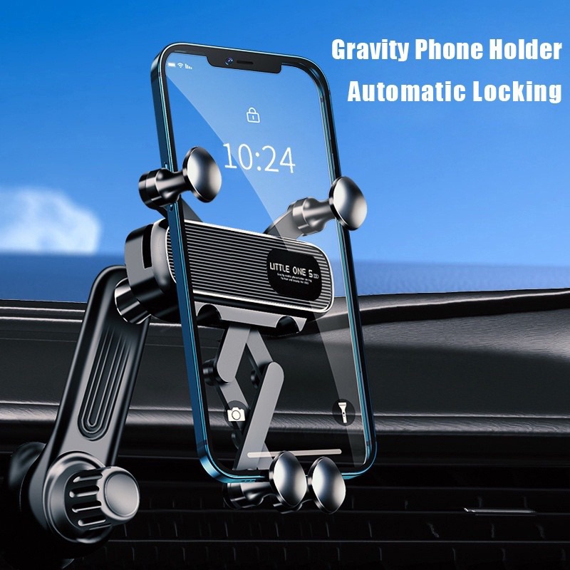 Giá đỡ điện thoại gắn cửa điều hòa không khí xe hơi ô tô car xoay 360 độ tiện dụng 2024 - miếng lót chuột