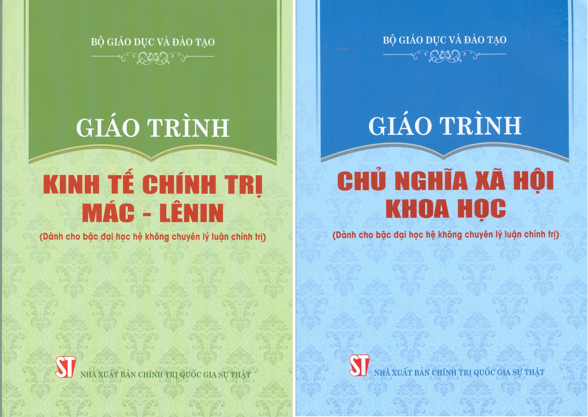 Combo Giáo Trình Kinh Tế Chính Trị Mác - Lênin + Giáo Trình Chủ Nghĩa Xã Hội Khoa Học (Dành Cho Bậc Đại Học Hệ Không Chuyên Lý Luận Chính Trị) - Bộ mới năm 2021