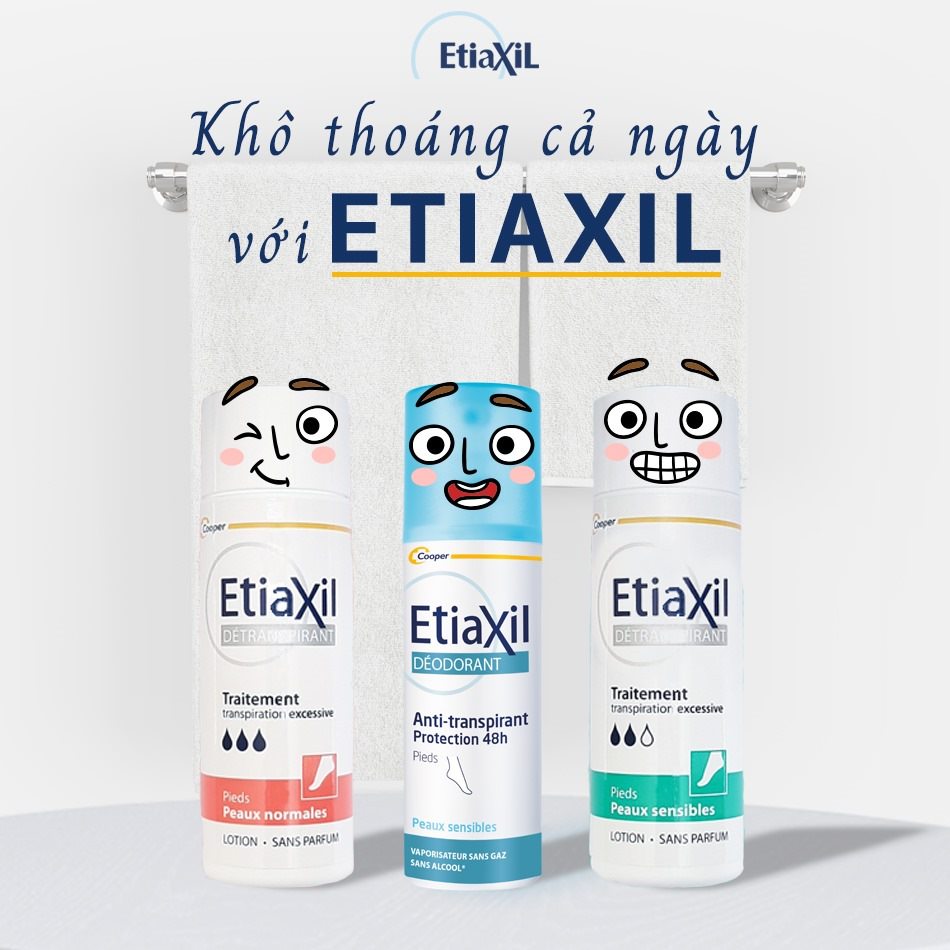 Lăn Khử Mùi Etiaxil Détranspirant Traitement Aisselles Peaux Sensibles 100ml ( Lotion Etiaxil hỗ trợ rị hôi chân)