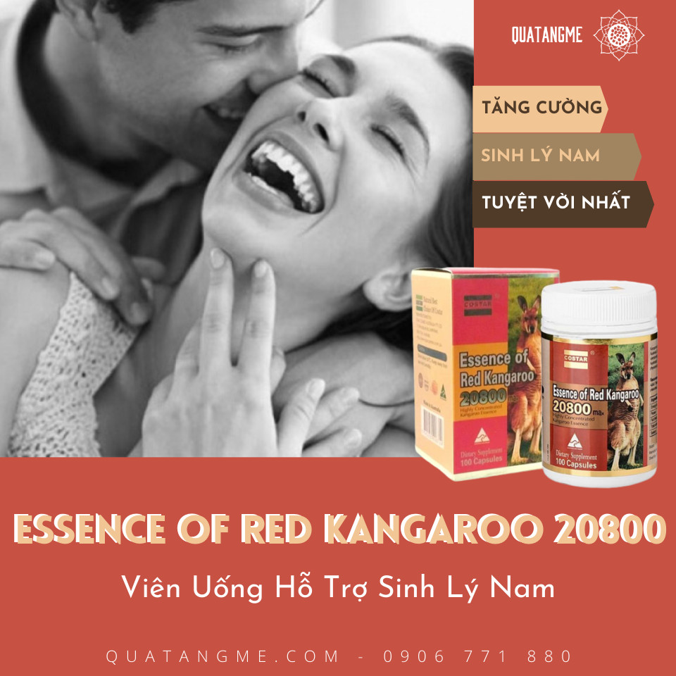 Hỗ trợ tăng cường sinh lực, sinh lý nam giới tinh chất Costar Essence of Red Kangaroo 28000 Úc - QuaTangMe Extaste