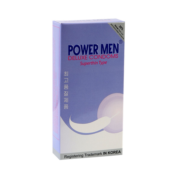 Bao cao su siêu mỏng Power Men Superthin Type Hộp 12 chiếc - Che tên sản phẩm