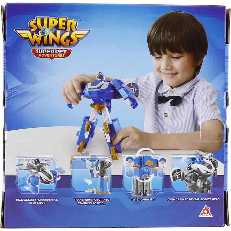 Đồ Chơi SUPERWINGS Căn Cứ Di Chuyển Trên Không Biến Hình Thành Robot YW760288