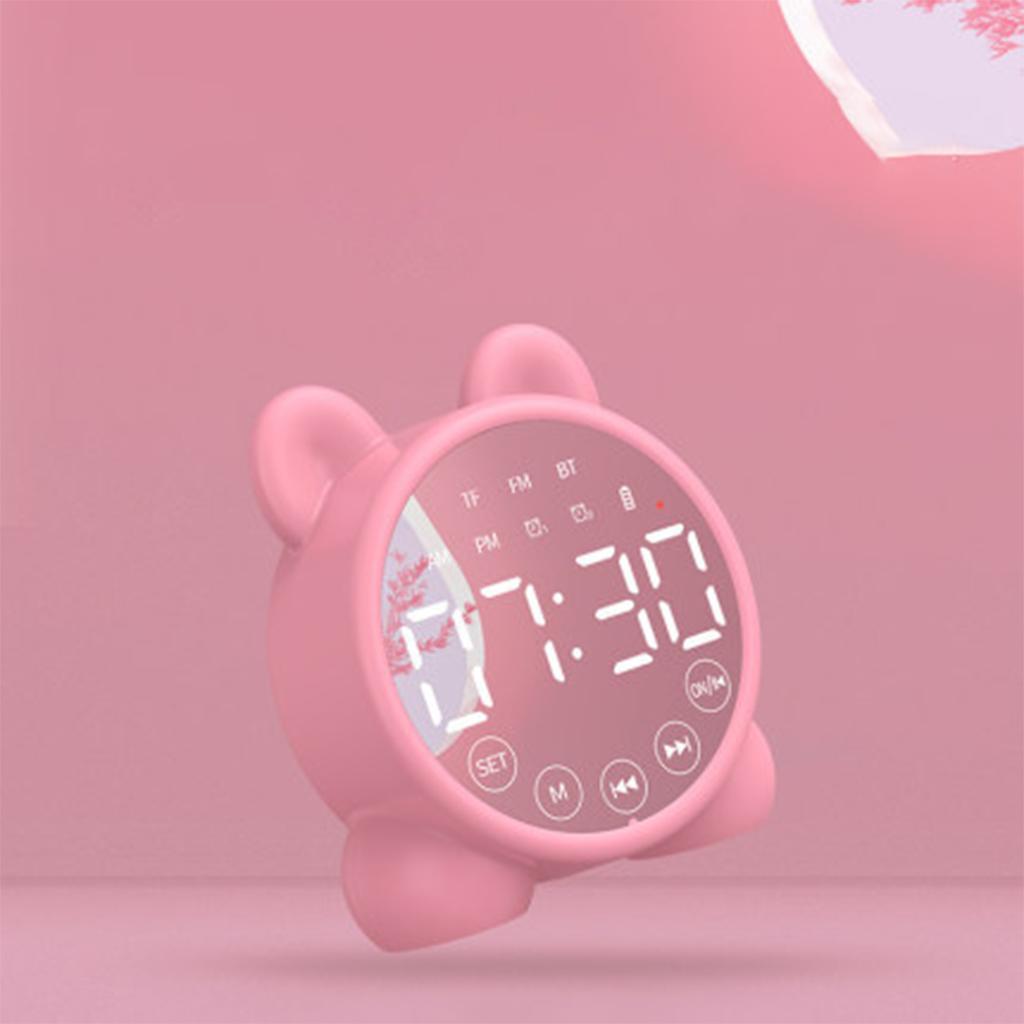 2x Bluetooth Speaker Alarm Clock USB Charging Handsfree  Room