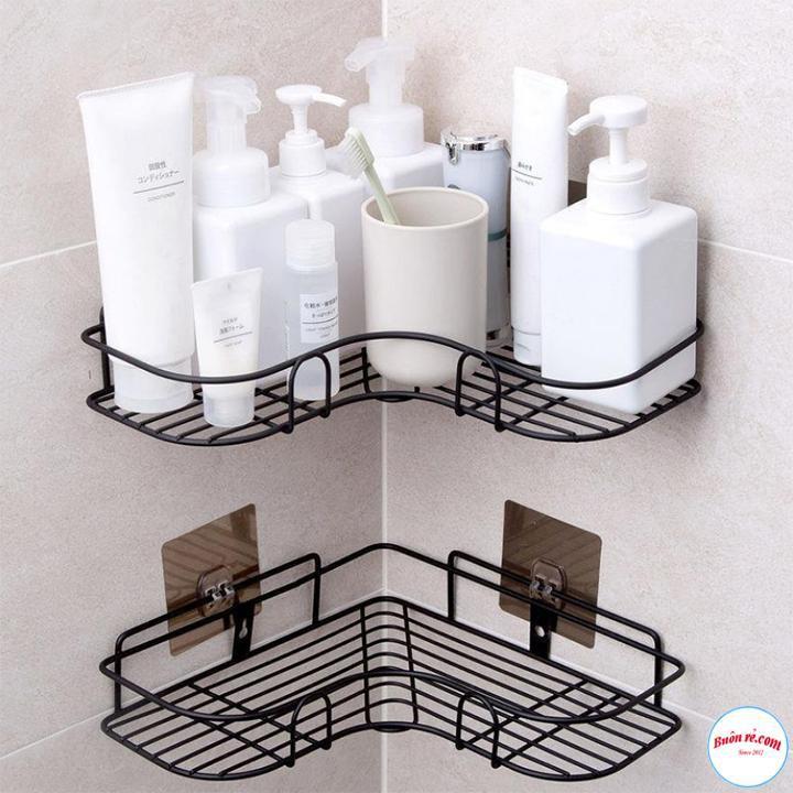 Combo 2 Kệ Góc Sắt Dán Tường Cực Chắc Chắn 00804