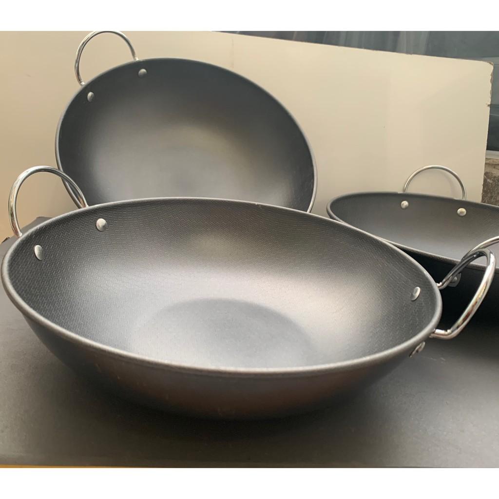 Chảo hợp kim sâu lòng 2 quai size 30cm cao cấp