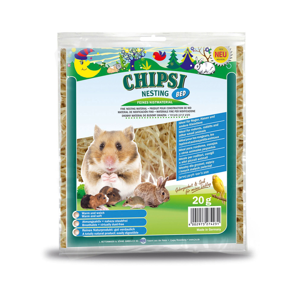 CHIPSI NESTING BED- Lót Chuồng Cho Chuột Hamster - 20G - Xuất xứ Đức