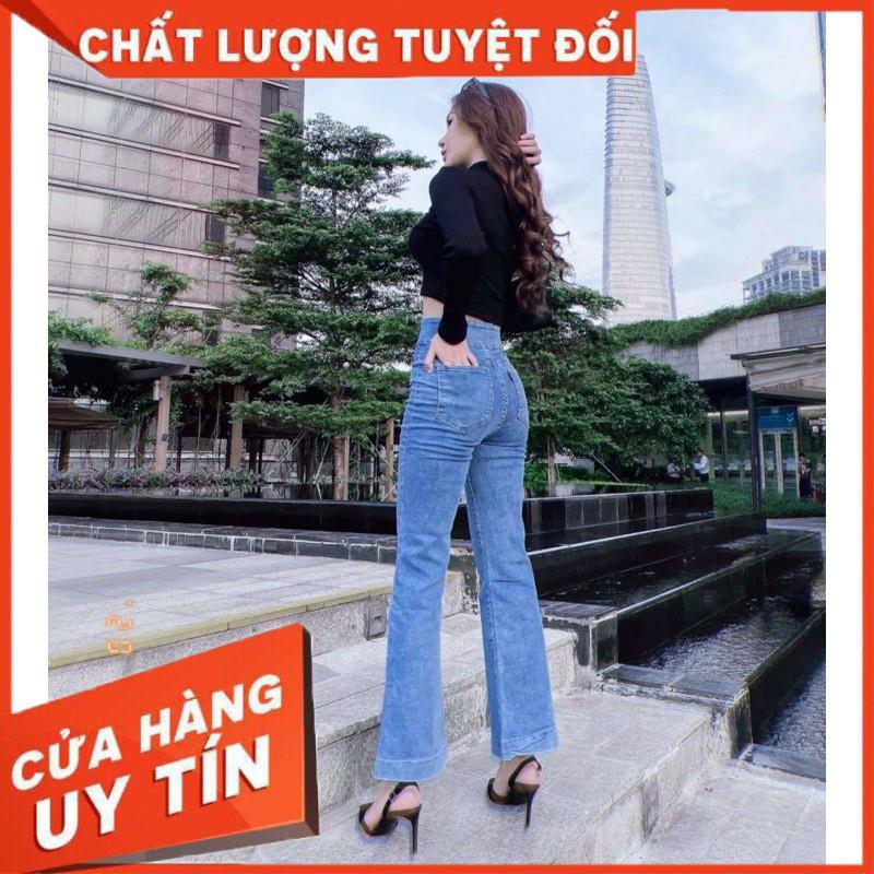 QUẦN JEANS LOE LƯNG KIỂU TÚI NẸP- hình thật chính chủ