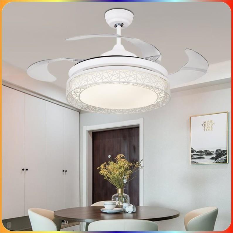 Quạt trần đèn dấu cánh, quạt trần phòng khách, 3 chế độ ánh sáng-KNQ51