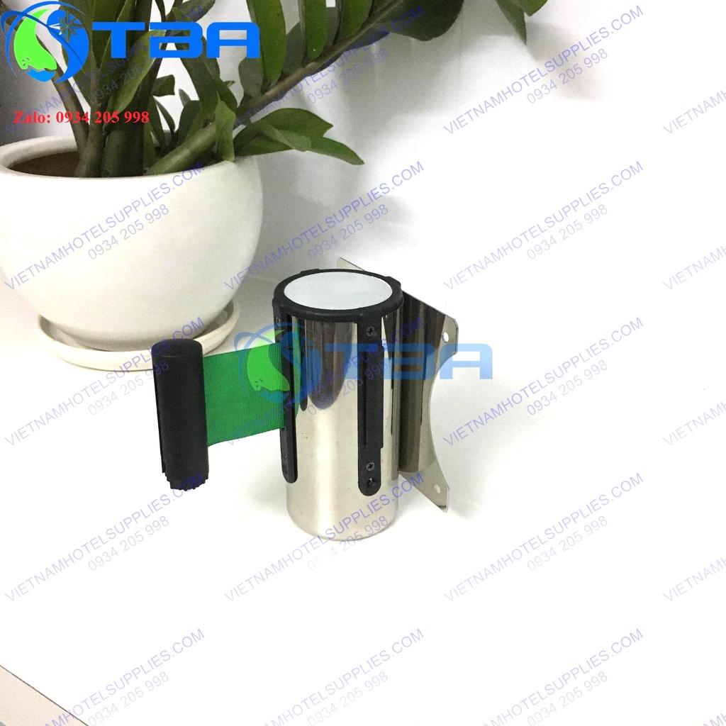 Đầu dây gắn tường trụ chắn inox 2m màu xanh lá nhập khẩu cao cấp