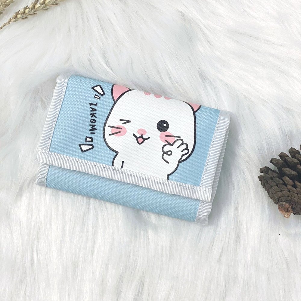 Bóp ví nữ mini con mèo cute Z_VIMEO, ví ngắn nhỏ gọn xinh xắn dạng gập 3 dùng đựng thẻ card tiền cho các bạn nữ-TẶNG KÈM DÂY ĐEO