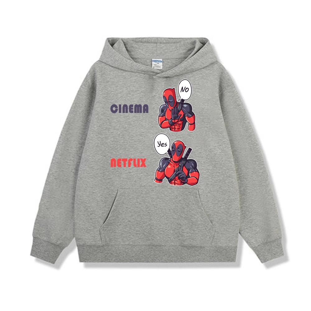 Hoodie nam Deadpool biểu cảm Yes No hài hước mcu BND470 - Xanh biển
