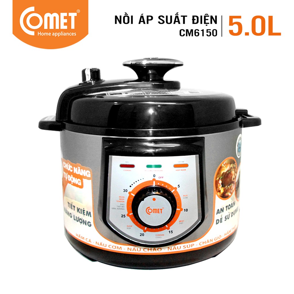 Nồi áp suất đa năng COMET - CM6150 5.0L - Hàng Chính Hãng