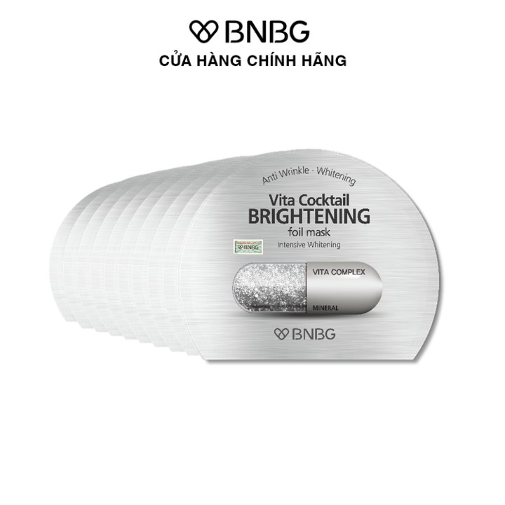 Combo 10 Mặt Nạ Sáng Da BNBG Vita Cocktail BRIGHTENING Foil Mask 30mlx10