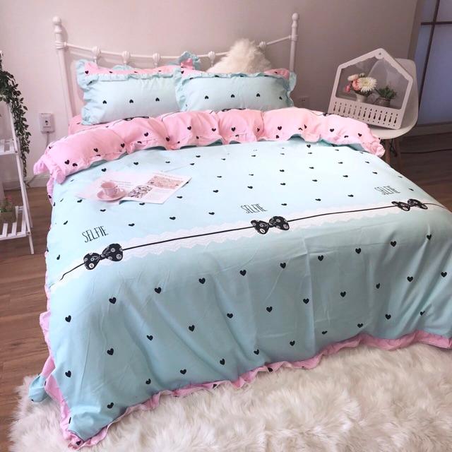 Bộ cotton đũi bánh bèo 4 món