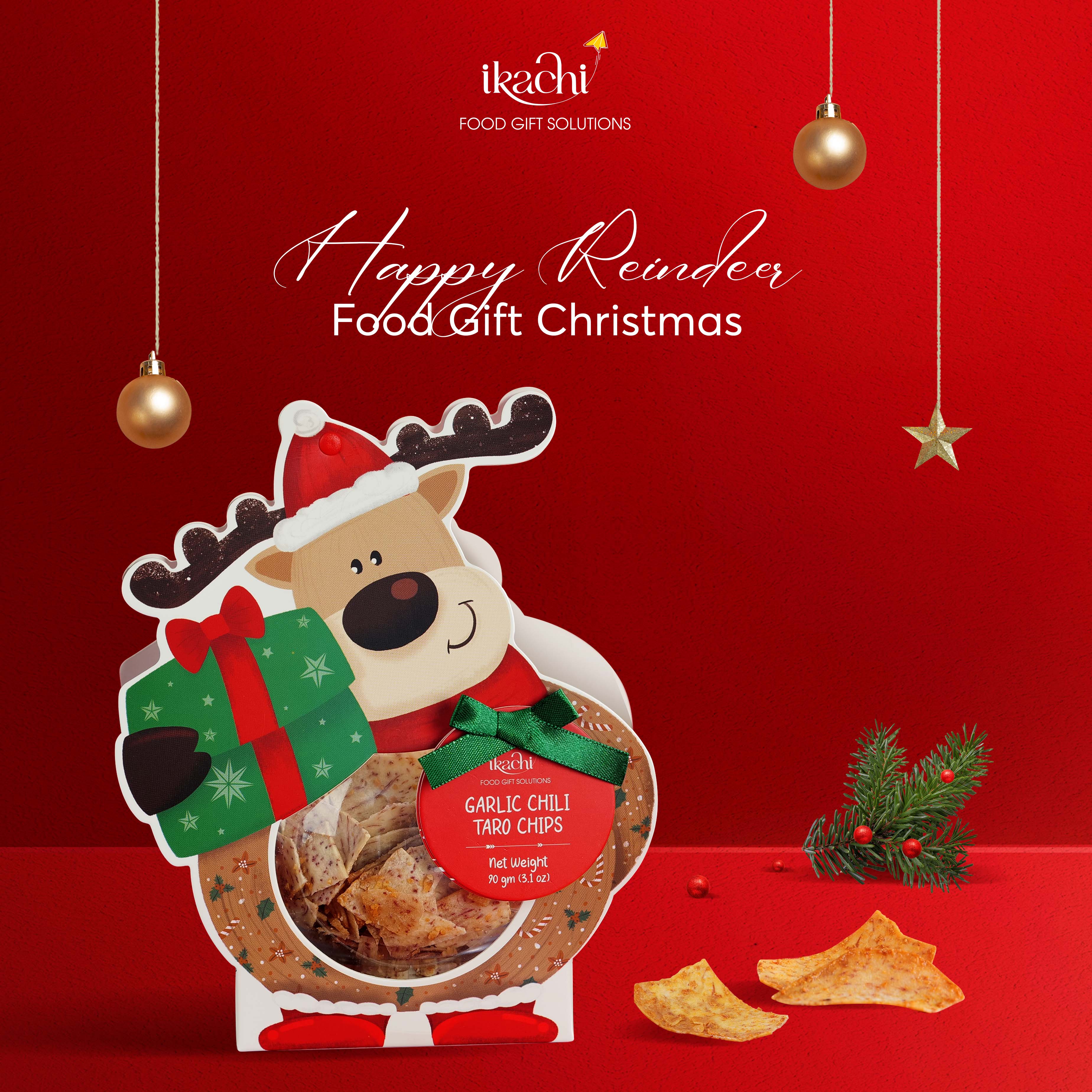 Hộp Quà Giáng sinh xanh &quot;Happy Reindeer - Tuần lộc Hạnh Phúc&quot; - Quà tặng Noel ý nghĩa cho gia đình, doanh nghiệp