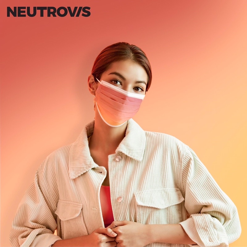 (30 Cái/Hộp)Khẩu Trang Cao Cấp Kháng Khuẩn 3 Lớp Neutrovis - Dusty Rose