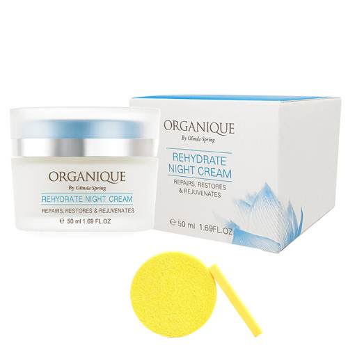 Kem Dưỡng Ẩm Ban Đêm Organique Rehydrate Night Cream (50ml) - Tặng Kèm Mút Rửa Mặt