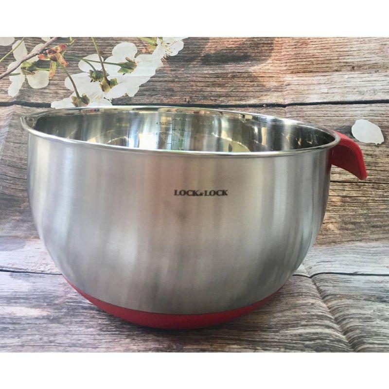 Tô Trộn Inox Cap Cấp Đáy Bọc Silicon Có Tay Cầm 24cm MIX1242