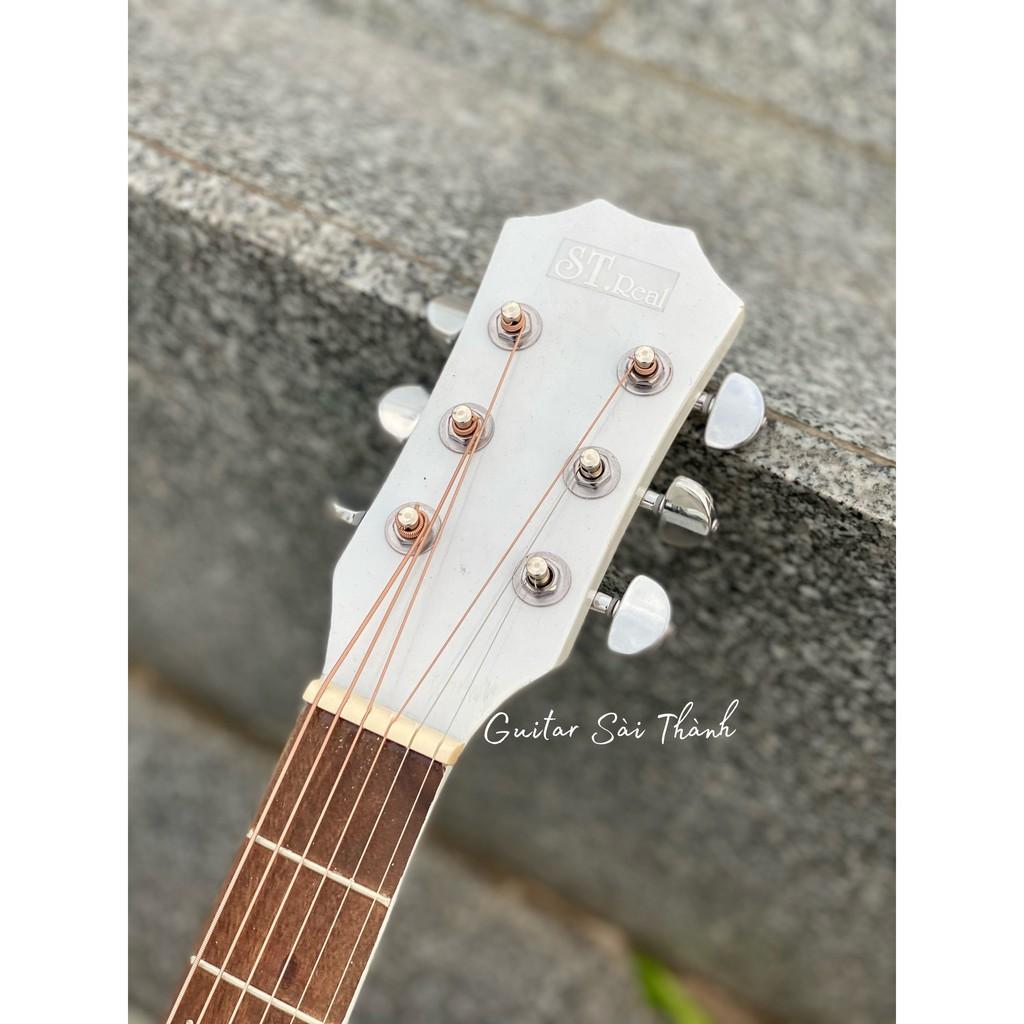 Đàn Guitar Acoustic ST-M2 màu trắng tặng kèm phụ kiện