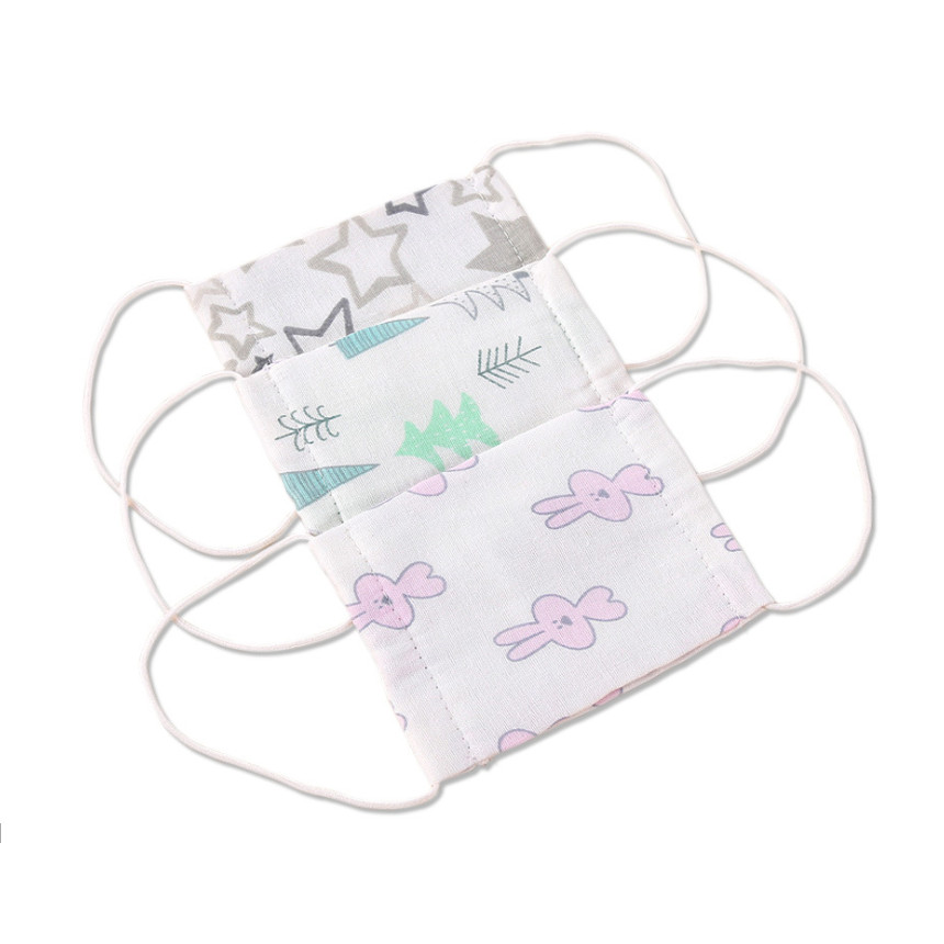 Set 3 Khẩu Trang Vải Xô Xuất Nhật 2 Lớp Cho Bé