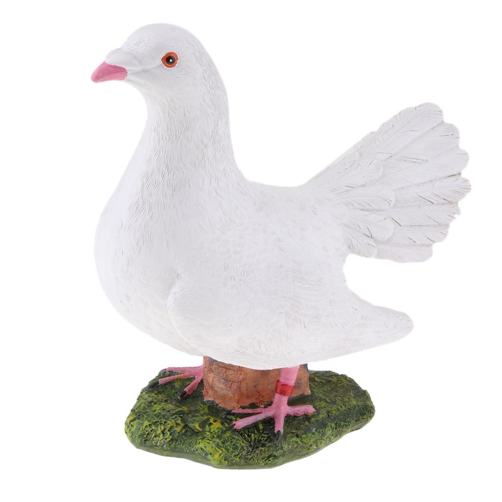 Lifelike Artificial Bird Sculpture Figurine for Patio Garden Decor. Ornament