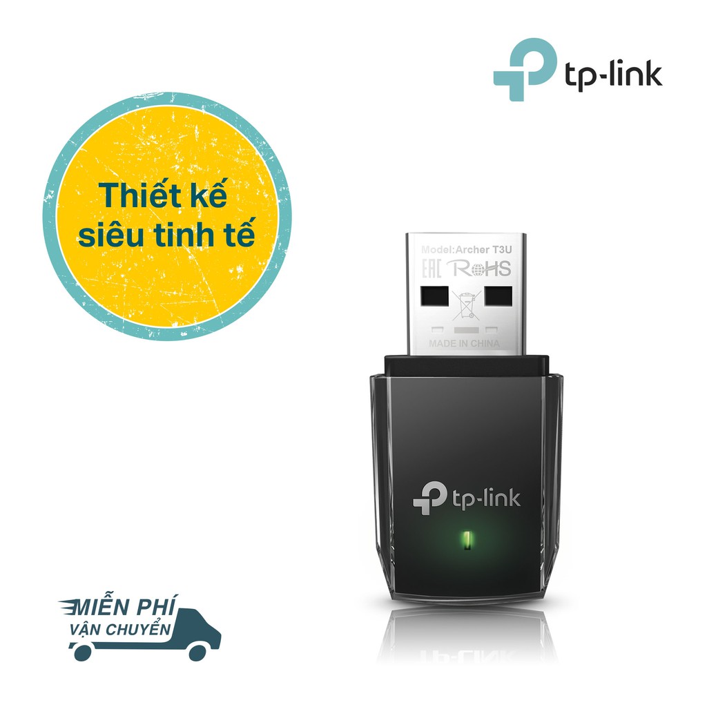 Bộ Thu Wifi TP-Link Archer T3U AC1300Mbps - Hàng Chính Hãng