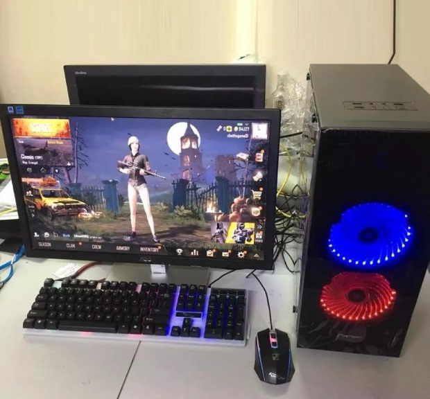 Máy tính bộ CPU intel core i5 2400 RAM 8GB HDD 250GB (MH Dell 22 inch Wide Led) tặng bàn phím giả cơ + chuột chuyên Game có đèn Led 7 màu - hàng nhập khẩu