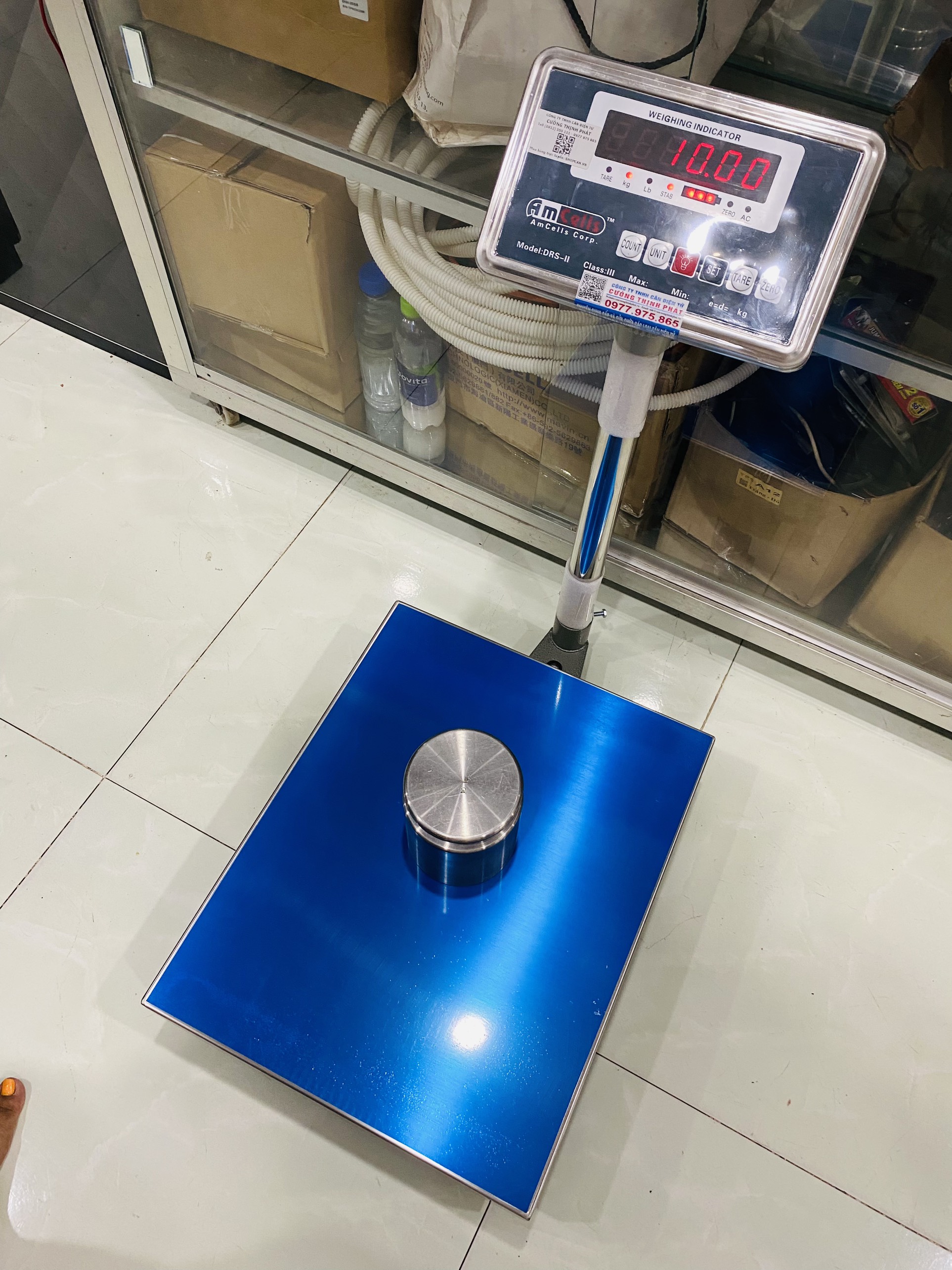 CÂN BÀN ĐỨNG GIÁ RẺ AMCELL DRS-II- MỨC CÂN 100KG