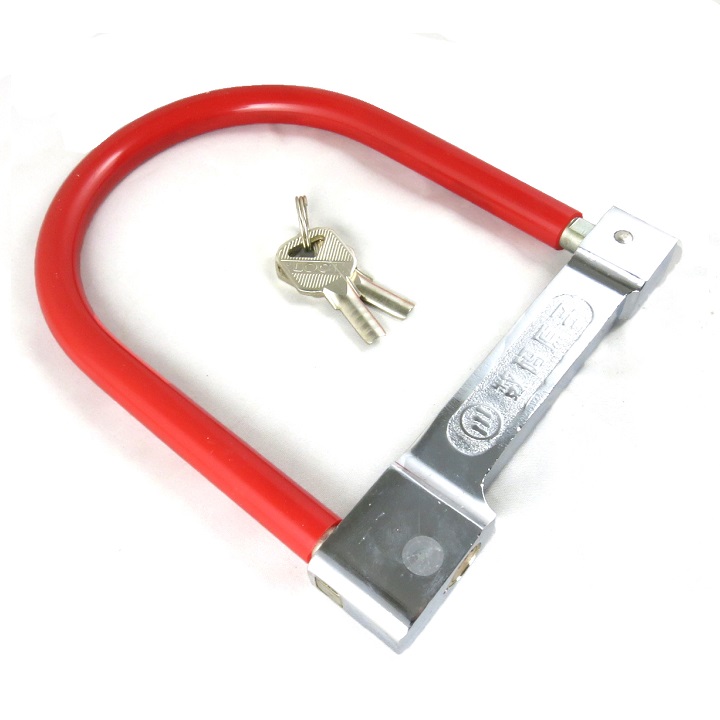 Khoá Chống Trộm Chữ U Cho Xe Máy Kèm 2 Chìa Tiện Lợi