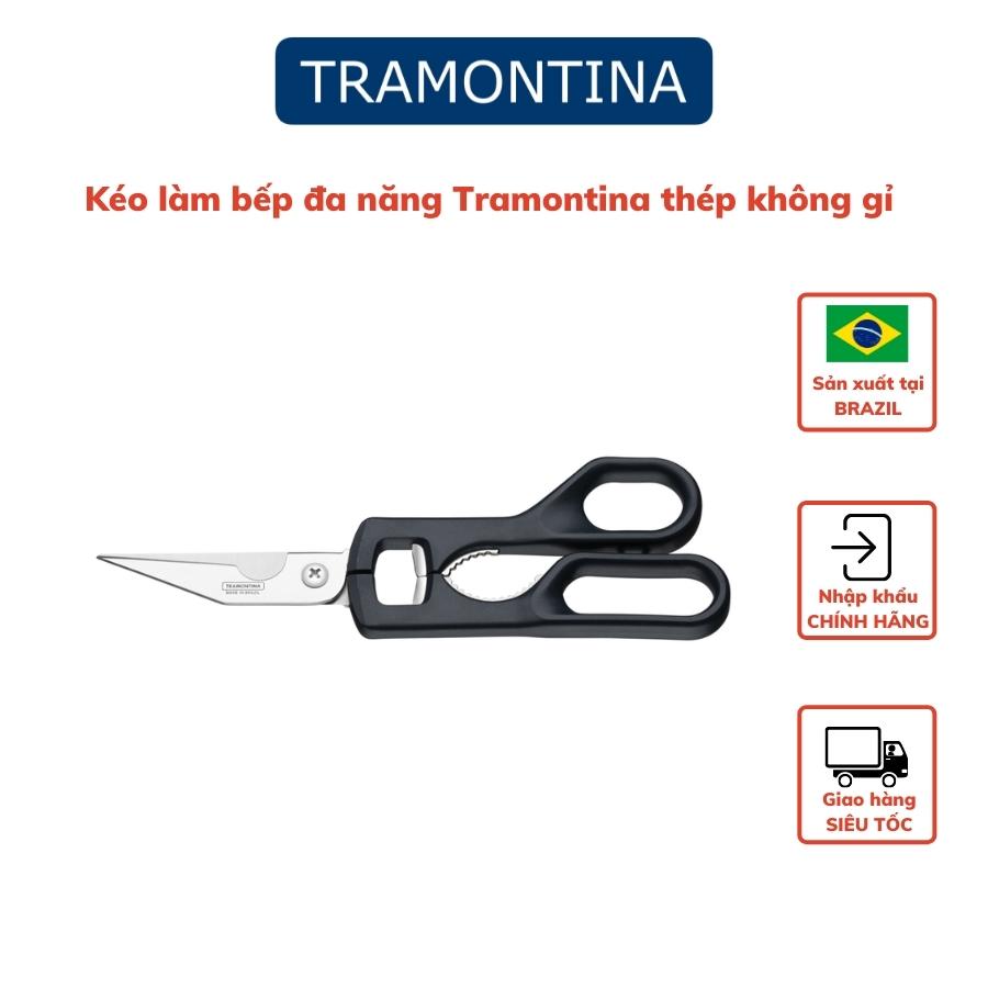 Kéo Đa Năng Tramontina 22cm Lưỡi Thép Không Gỉ Sản Xuất Tại Brazil