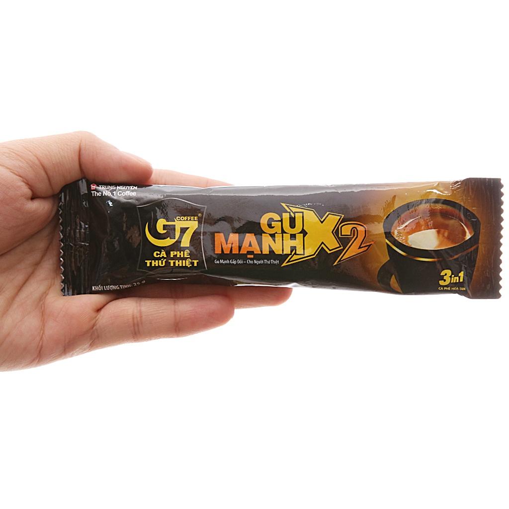 Cà Phê G7 3in1 Gu Mạnh X2 Trung Nguyên Legend - Cà phê hòa tan sữa