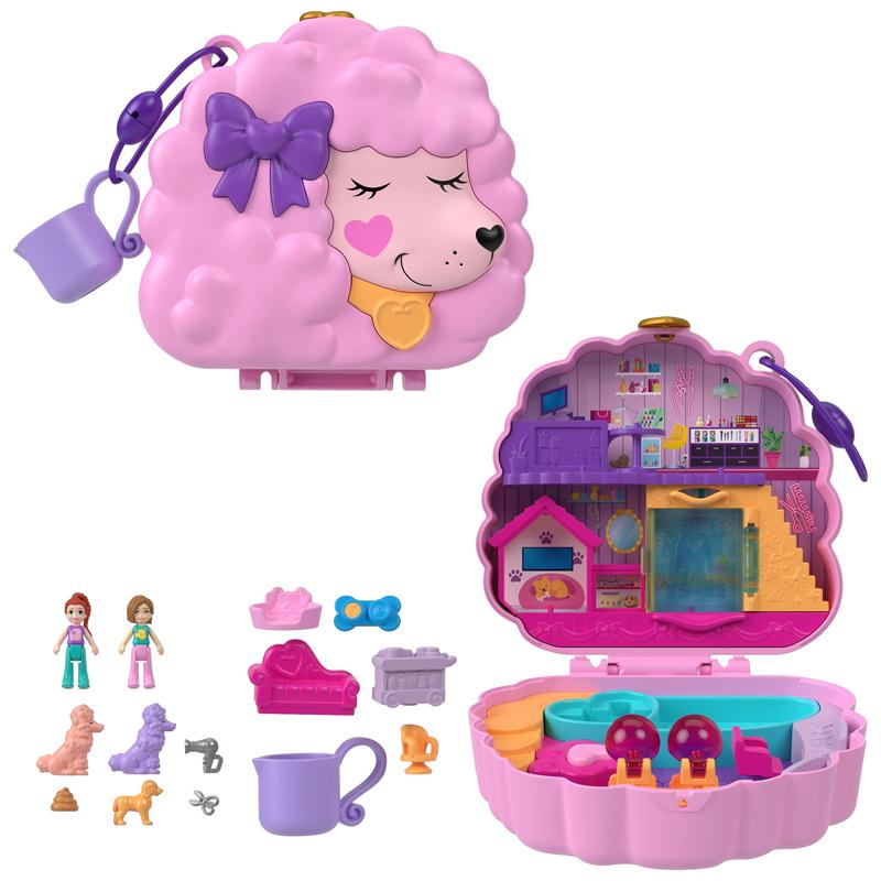 Đồ Chơi Polly Pocket Và Spa Thư Giãn Với Cún Poodle - Polly Pocket HKV35/FRY35