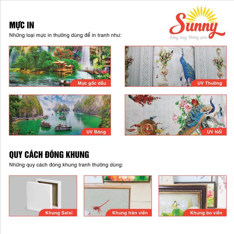 Tranh canvas SUNNY chủ đề Sông Núi in UV bảo hành 10 năm - SN10199