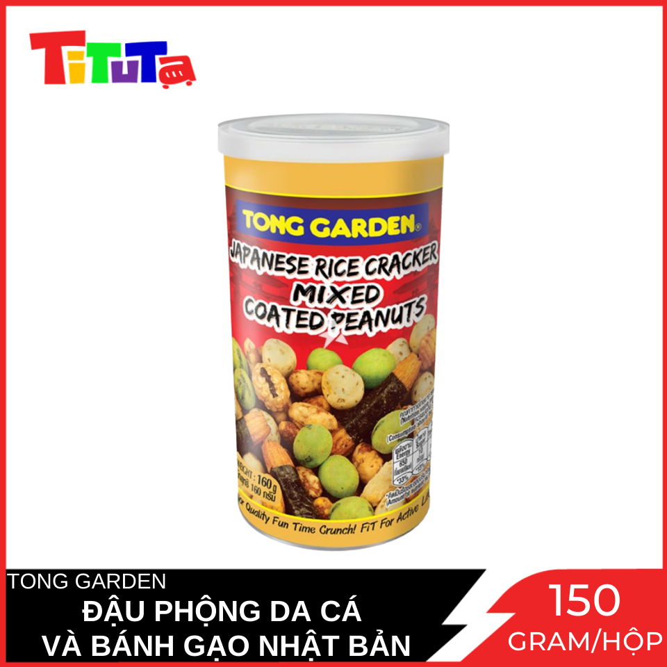 Hình ảnh Đậu Phộng Da Cá Và Bánh Gạo Nhật Bản Tong Garden Hộp 150g