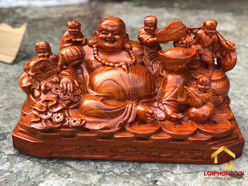 Tượng phật di lặc dài 51 cm x rộng 26 cm x cao 26 cm