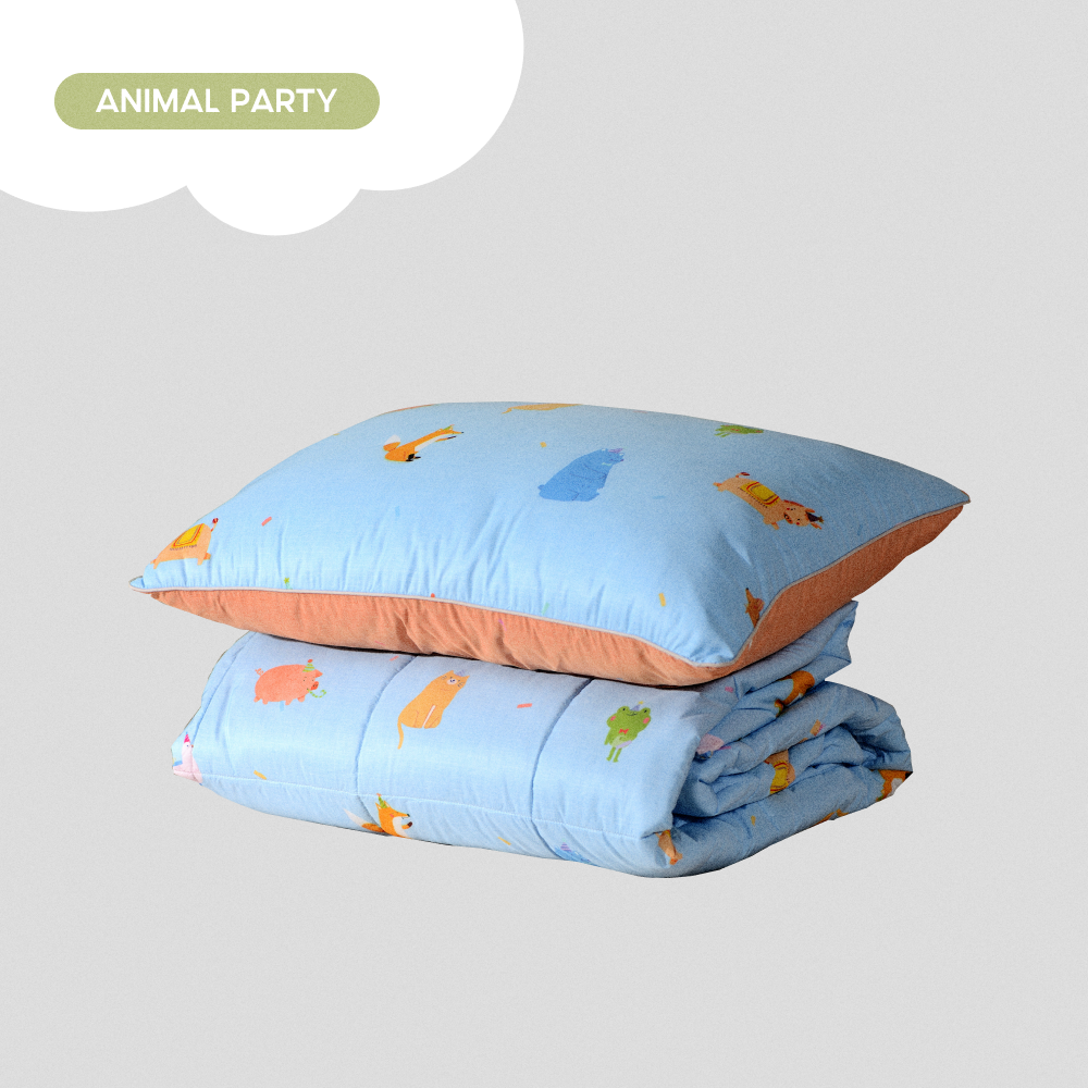 Chăn Chần Bông Arize Vải Microfiber Animal Party 1.5x2m