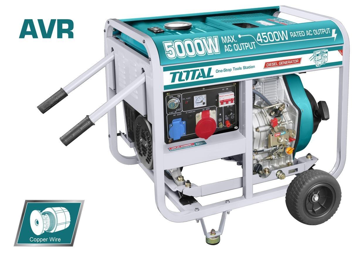 MÁY PHÁT ĐIỆN DẦU DIESEL (4 THÌ, OHV, 13HP) 5.0KVA TOTAL TP450003 - HÀNG CHÍNH HÃNG