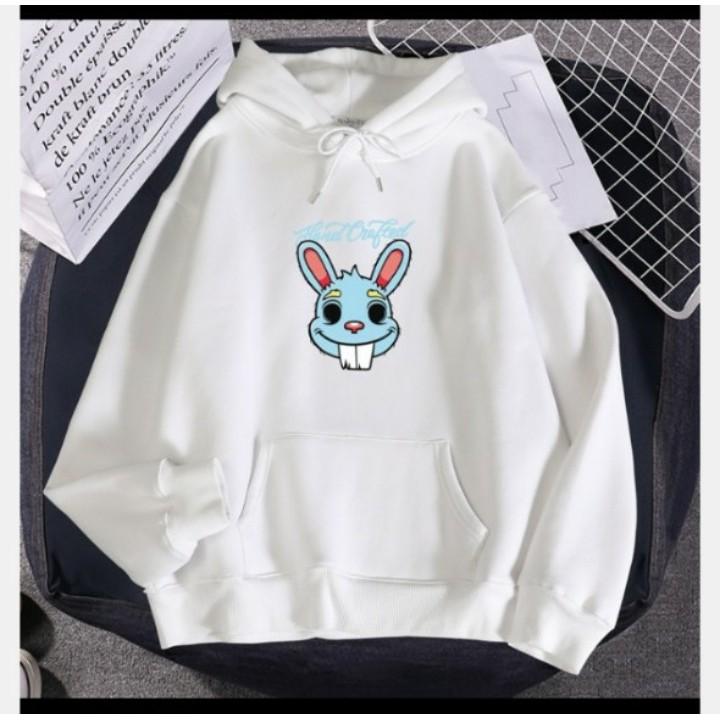 Áo hoodie thỏ răng dài chất nỉ bông dày siêu ấm 60