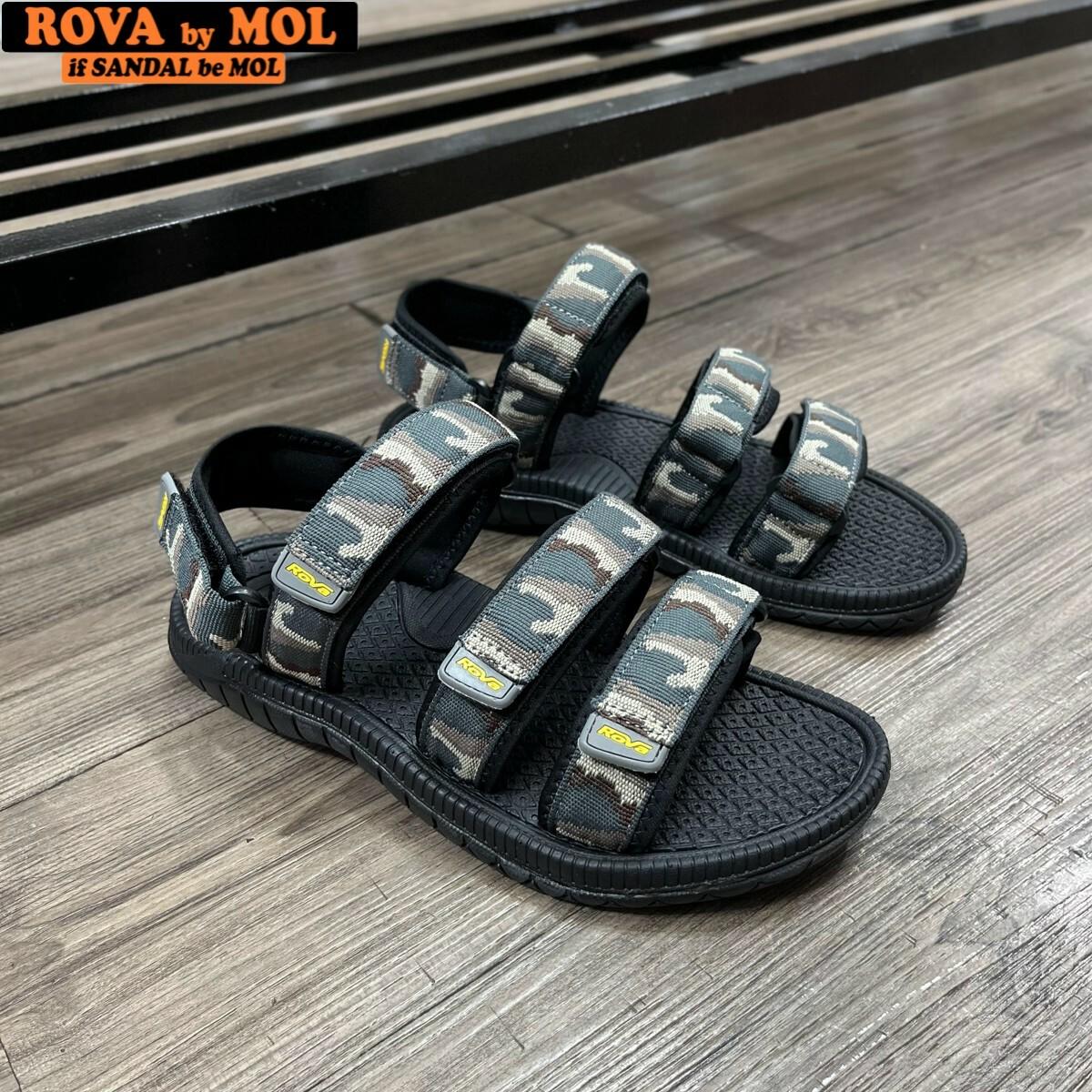 Sandal nam 3 quai dán xé hiệu Rova RV39-1Br