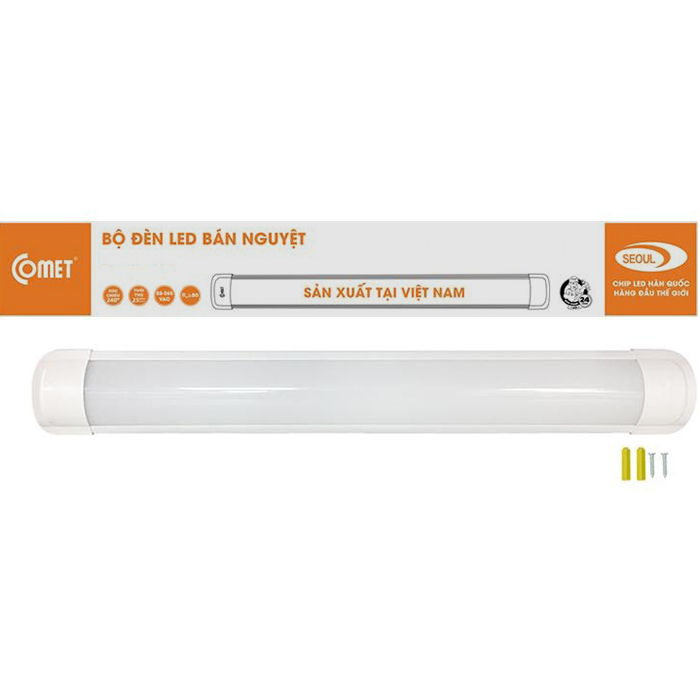 Combo 2 Đèn LED Bán Nguyệt Comet 36W-1.2m-CW03S0366 - Ánh Sáng Trắng